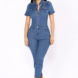 Denim Jumpsuit (NWT)